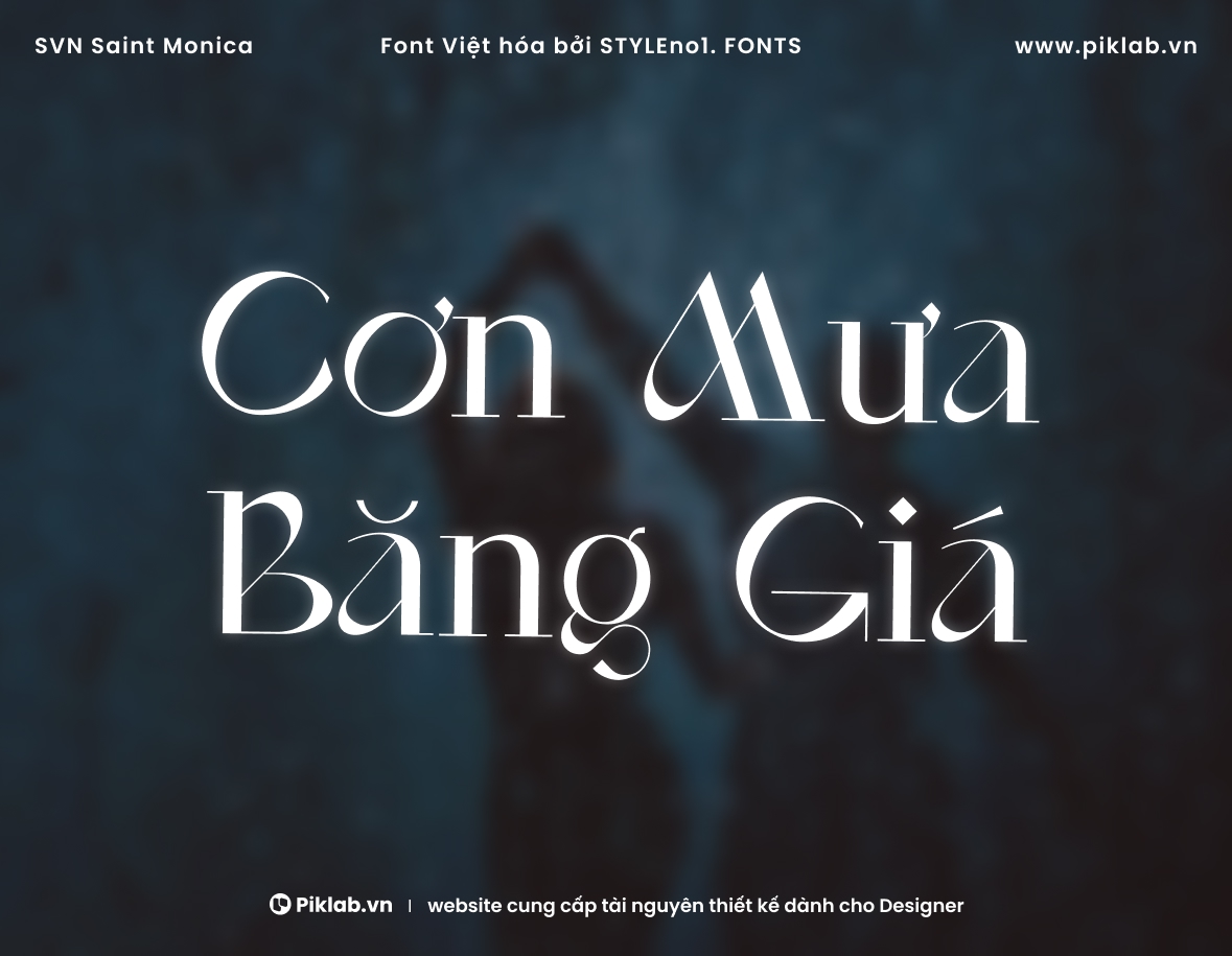 Font Việt hóa SVN Saint Monica